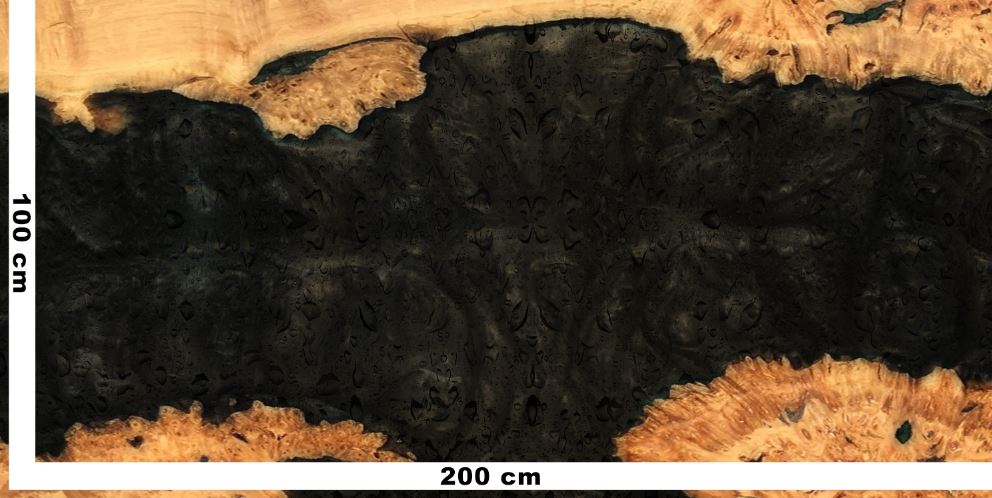 PELLICOLA EFFETTO LEGNO RESIN 03 BLACK MAGMA