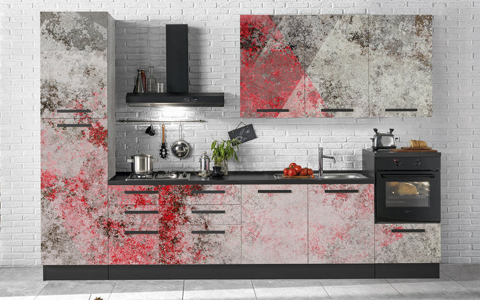 Cucina White Red Grunge - Secretworlds